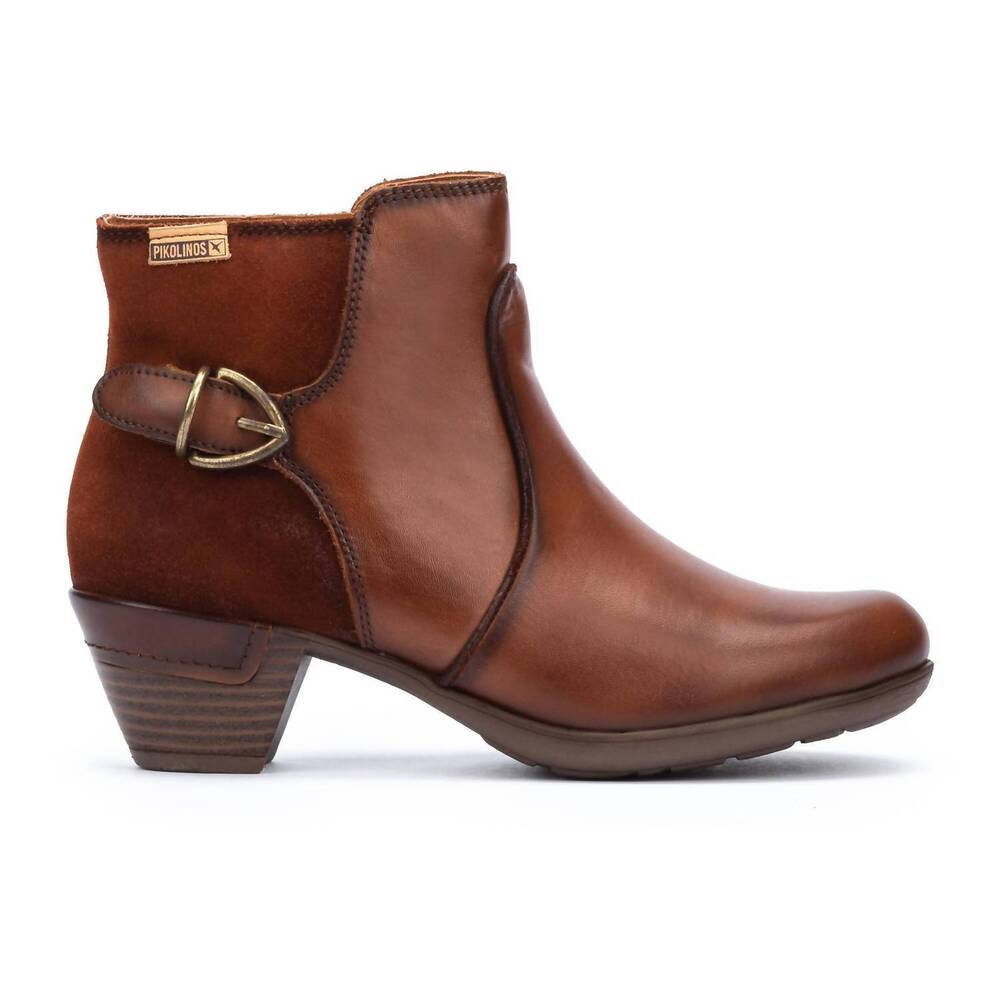 NEW PIKOLINOS women's rotterdam ankle boots in cuero - Picture 2 of 6